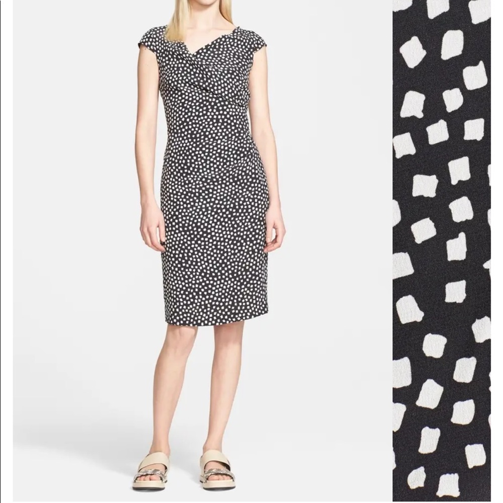 MaxMara Ercole Black Check Dress SZ 10 NWT